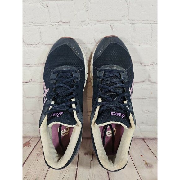 Asics Rush 33 Athletic Running Shoes Women's Size 10 Navy/ Lavender - Picture 5 of 8